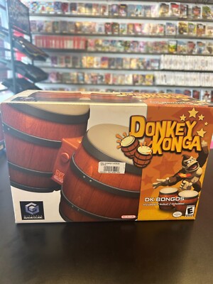 Donkey Konga DK Bongos Nintendo Gamecube Complete In Box (CIB) No Game
