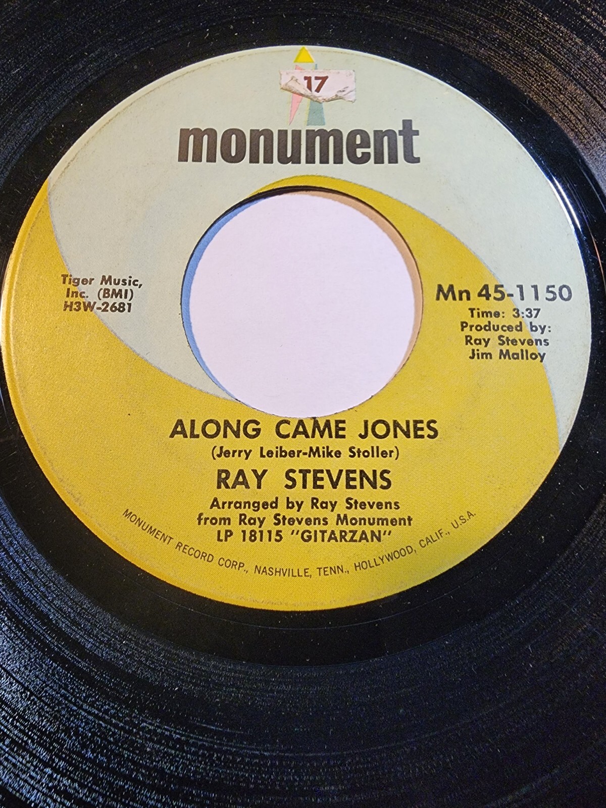 Ray Stevens: Along Came Jones / Yakety Yak: 1962 VG F95 | eBay