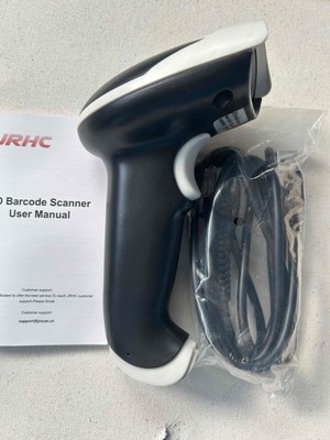 Barcode Scanner 2D Wired USB Cable Handheld Size