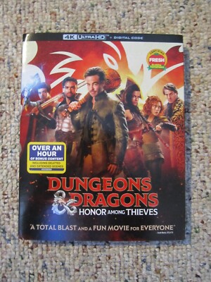 Dungeons & Dragons Honor Among Thieves 4K Ultra HD Blu-ray +Digital SEALED