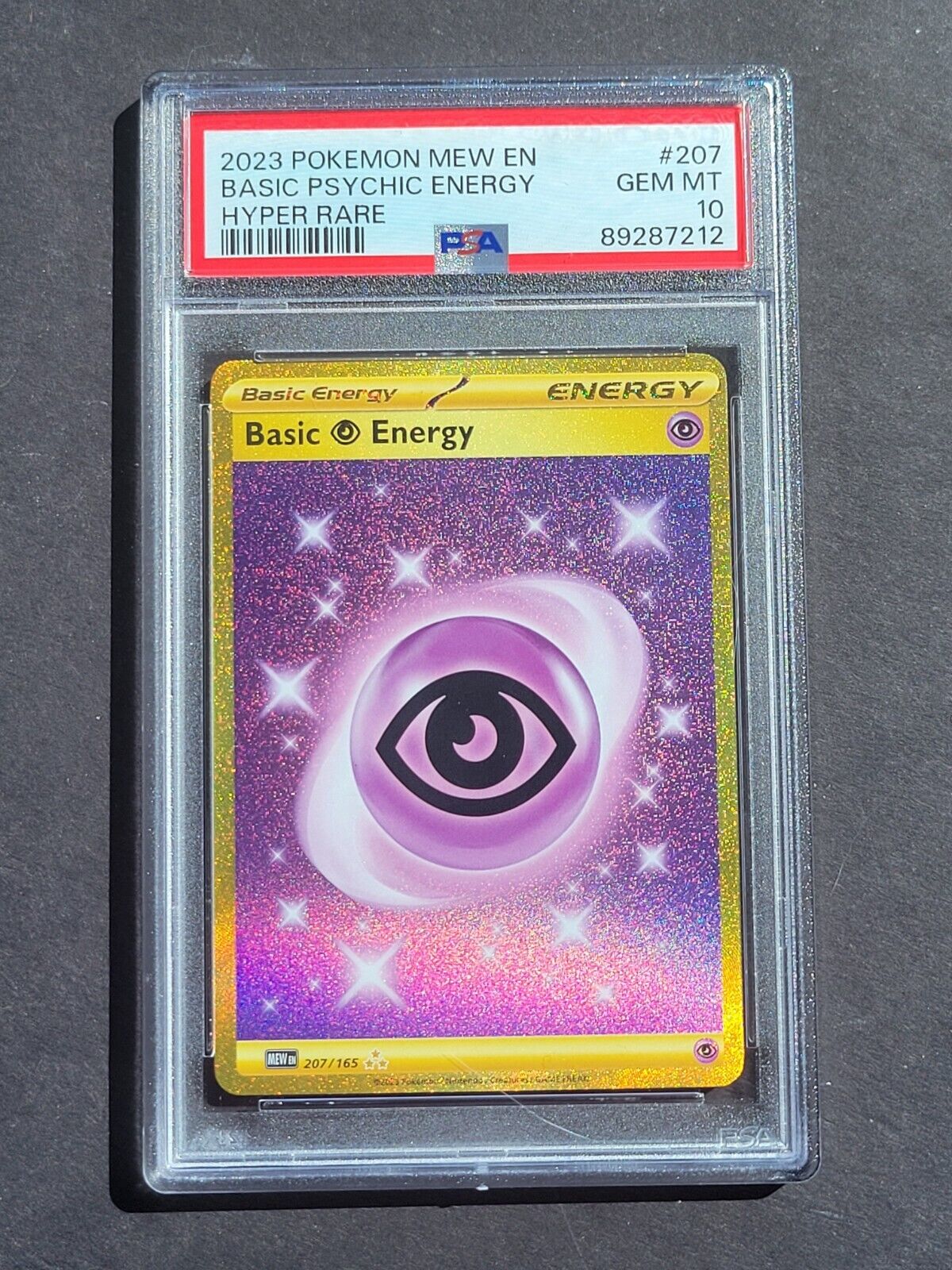 PSA 10 BASIC PSYCHIC ENERGY 207/165 - S&V 151 MEW EN HYPER PSA 10 BASIC PSYCHIC ENERGY 207/165 - S&V 151 MEW EN HYPER
