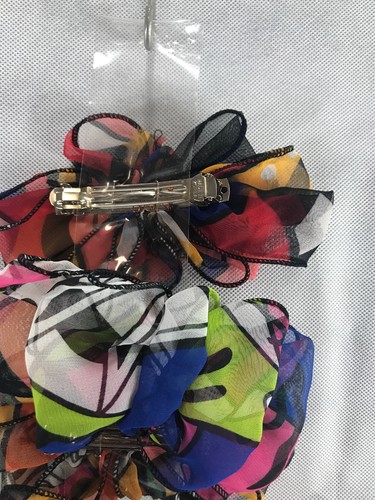 Vintage hair bows lot of 11 clip hair bows New Old Stock Black White Gold