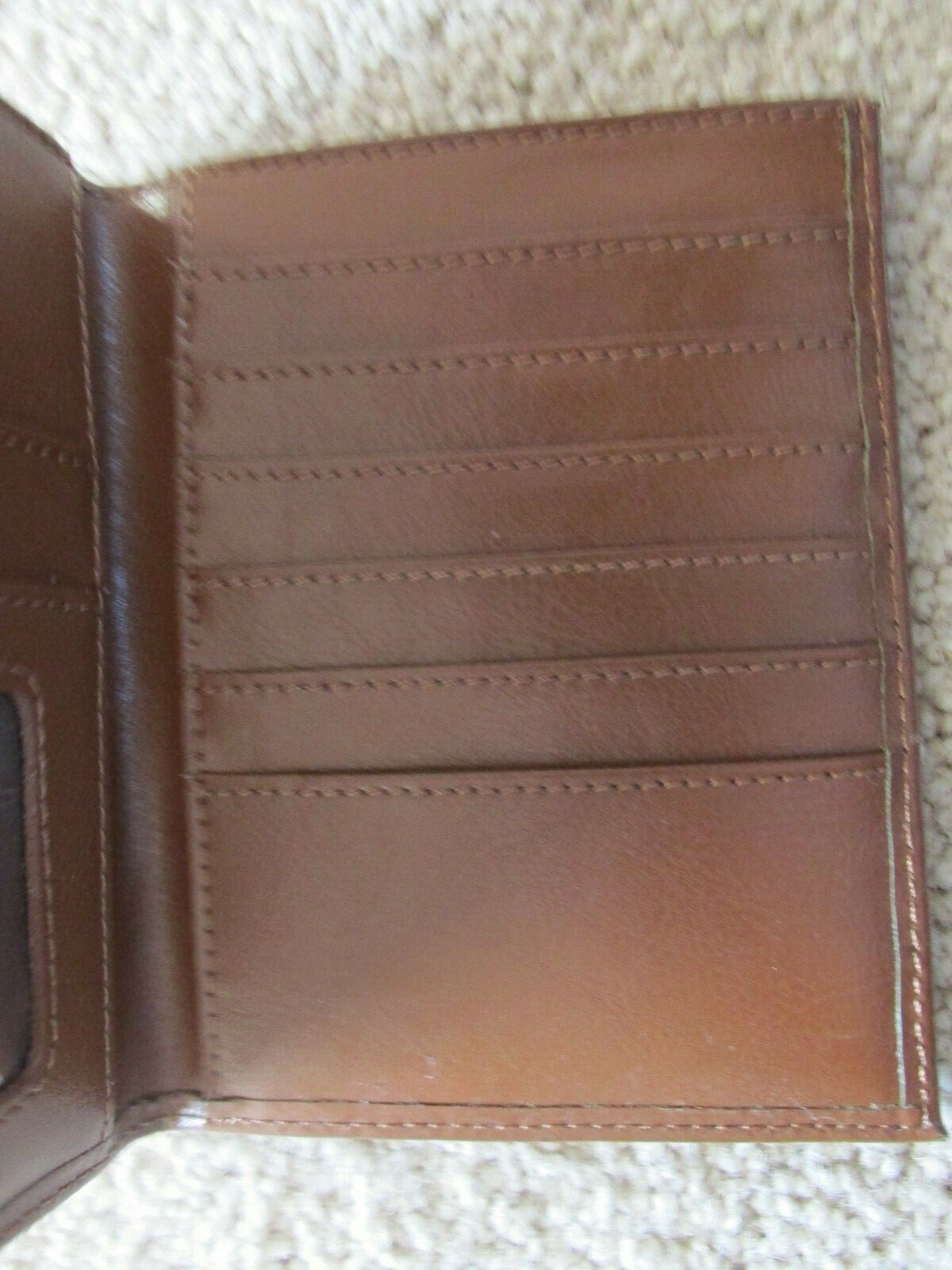 USPS Brown Leather Billfold, Passport Holder   Free Shipping
