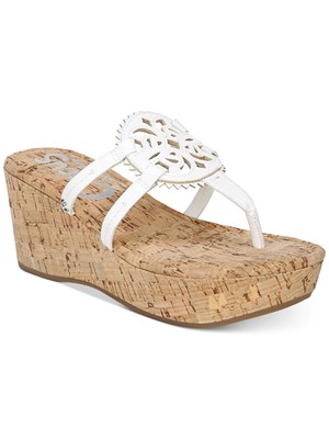 

CIRCUS BY SAM EDELMAN Женские белые босоножки на танкетке Rocky на платформе 1/2 дюйма, размер 6 м, Белый, H0178S3