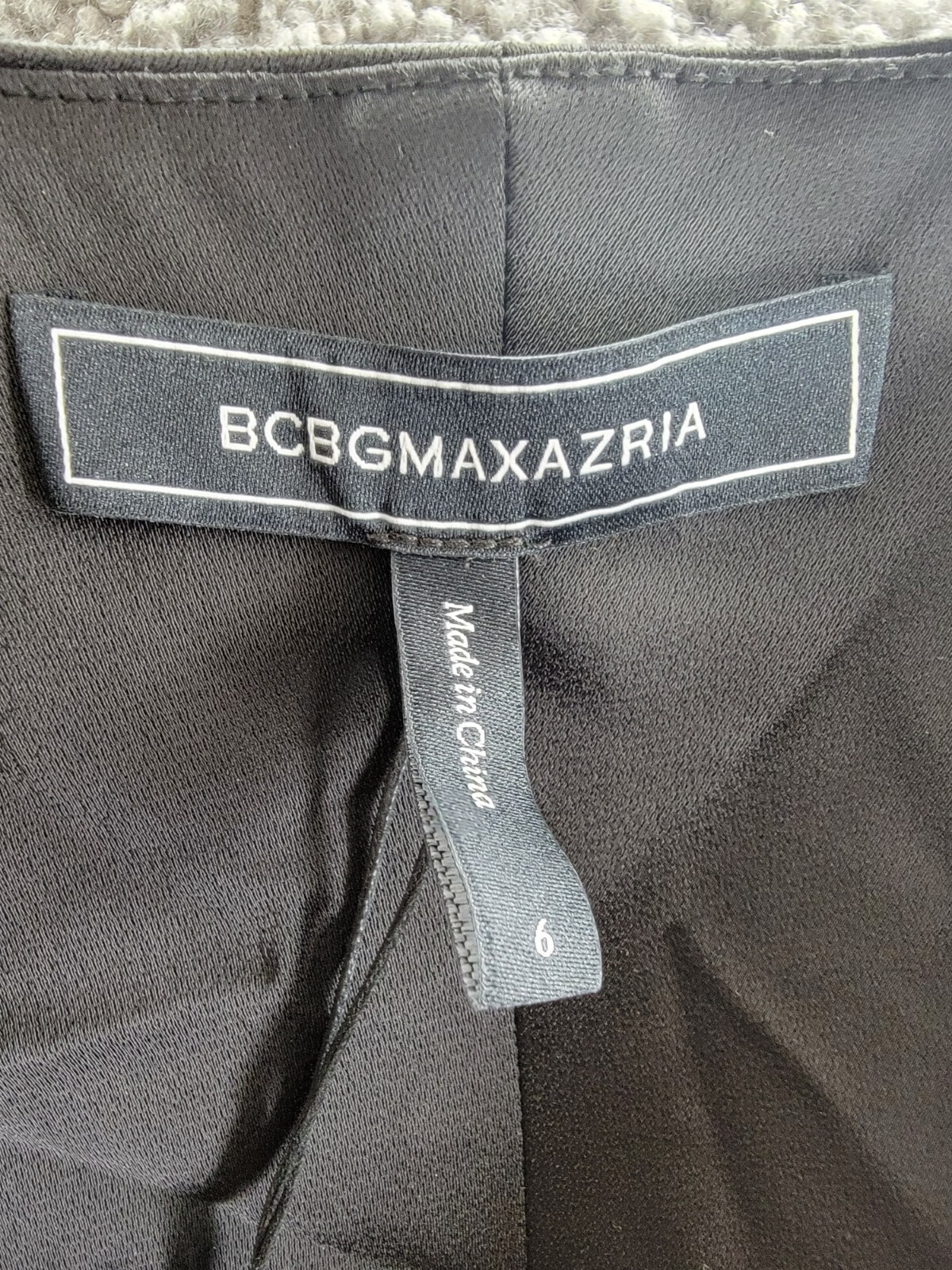 BCBGMAXAZRIA Cowl Neck Halter Gown Women's 6 Black Twist Detail Side Zip Closure - Picture 8 of 15