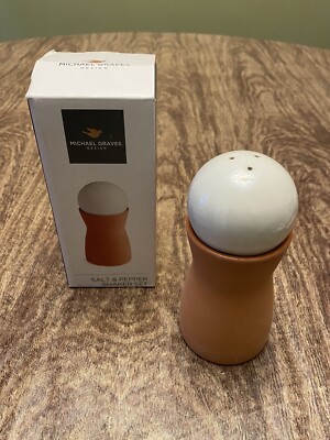 Michael Graves Ceramic/Terra Cotta Salt & Pepper Set ALL IN ONE!