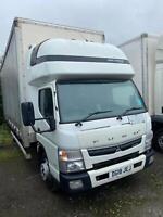 2018/18 MITSUBISHI CANTER FUSO 7.5 TONNE SLEEPER POD CURTAINSIDER,AUTO (175 BHP)