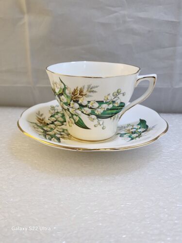 Royal Vale Bone China, Lily of the Valley, Gilded Edges