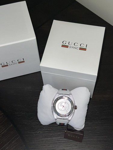 Gucci SYNC XXL 46MM Men's White Stainless Steel Watch Gucci SYNC XXL 46MM Men's White Stainless Steel Watch