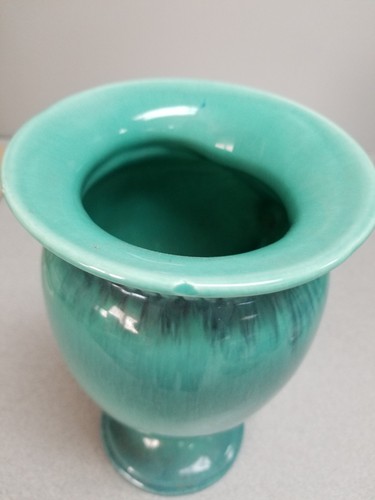 Vintage Green/Blue Ceramic Vase+