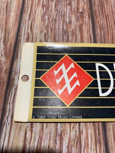 Vintage 1984 Duran Duran Band Black Bumper Sticker John Taylor 80s Rock NOS New