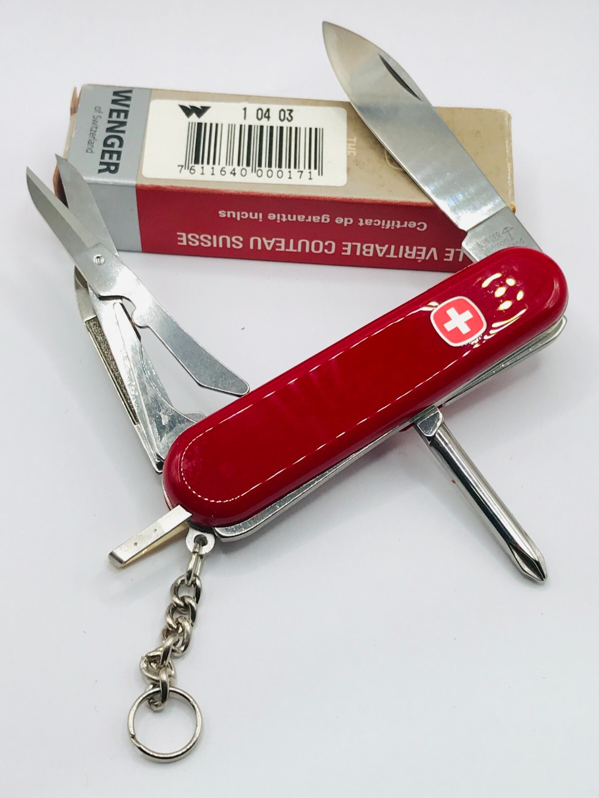 Wenger Hobbyist 1.04.03 slim two-layer Scissors + Philips +