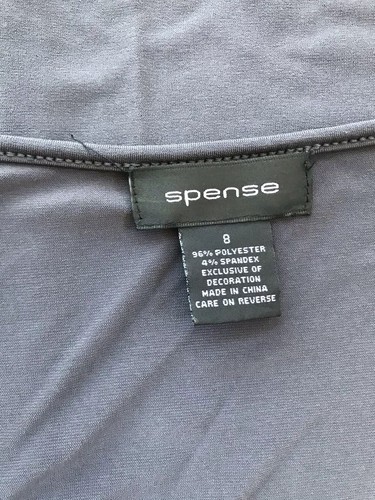 Spense Jumpsuit Gray Romper Wide Leg Pants Women 8 Stretch Sleeveless