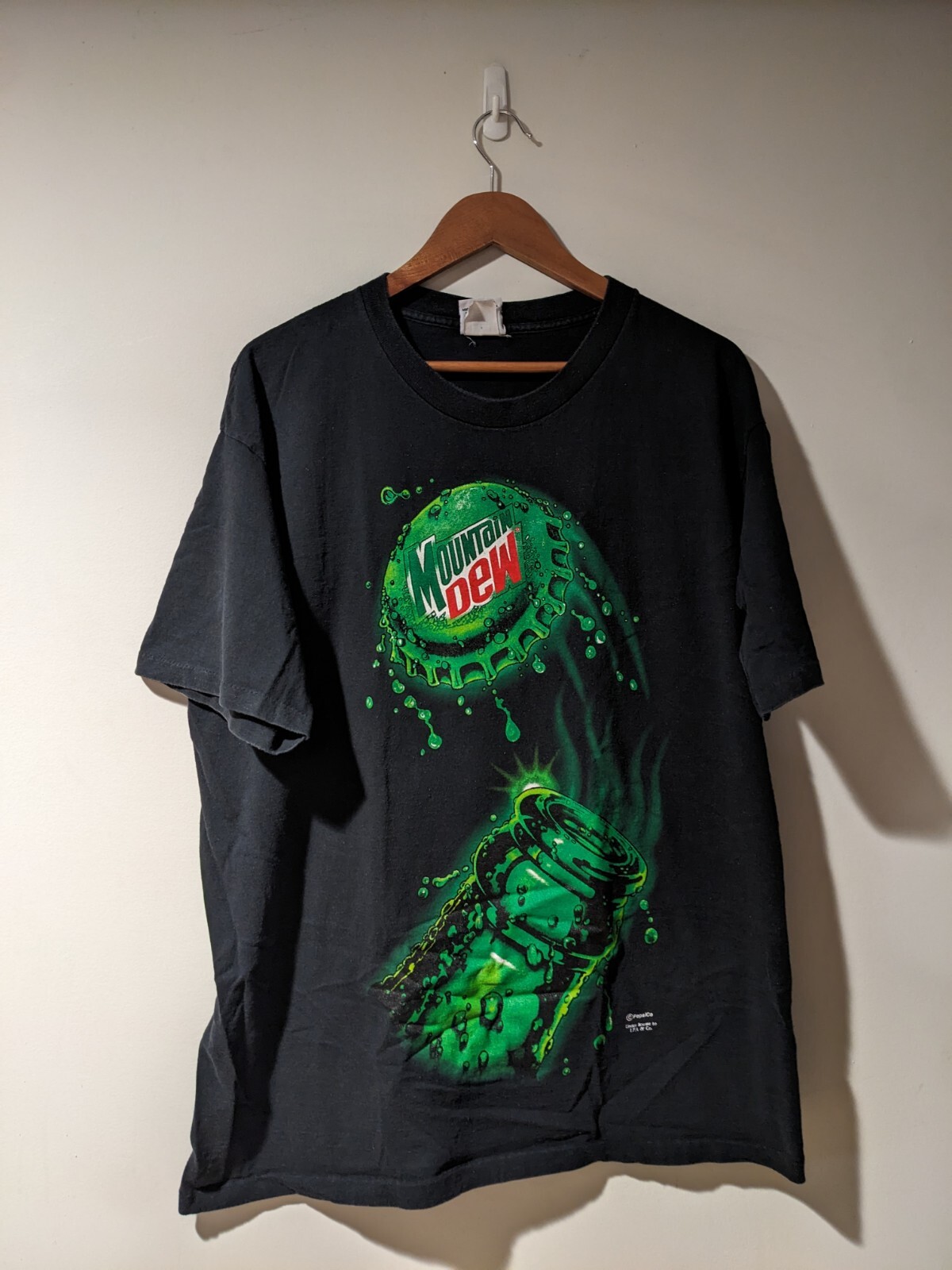 Vintage 90s Mountain Dew Soda Bottle Do the Dew Black X Vintage 90s Mountain Dew Soda Bottle Do the Dew Black X