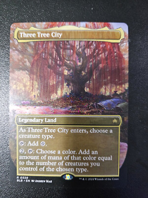 MTG Three Tree City *BORDERLESS #339* Bloomburrow