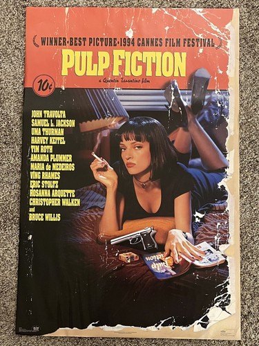 【当時物】90s PULP FICTION ORIGINAL POSTER PULP FICTION (1994) ORIGINAL ADVANCE B MOVIE POSTER - ROLLED