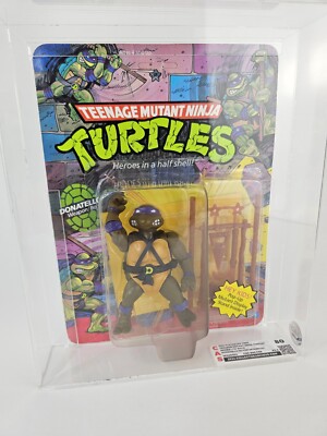 1989 Playmates Tmnt 10 Back Donatello Pop Up Display CAS 80 Graded Figure 