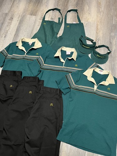 Lot of Vintage 80s 1986 McDonalds Uniform Pieces - Shirt