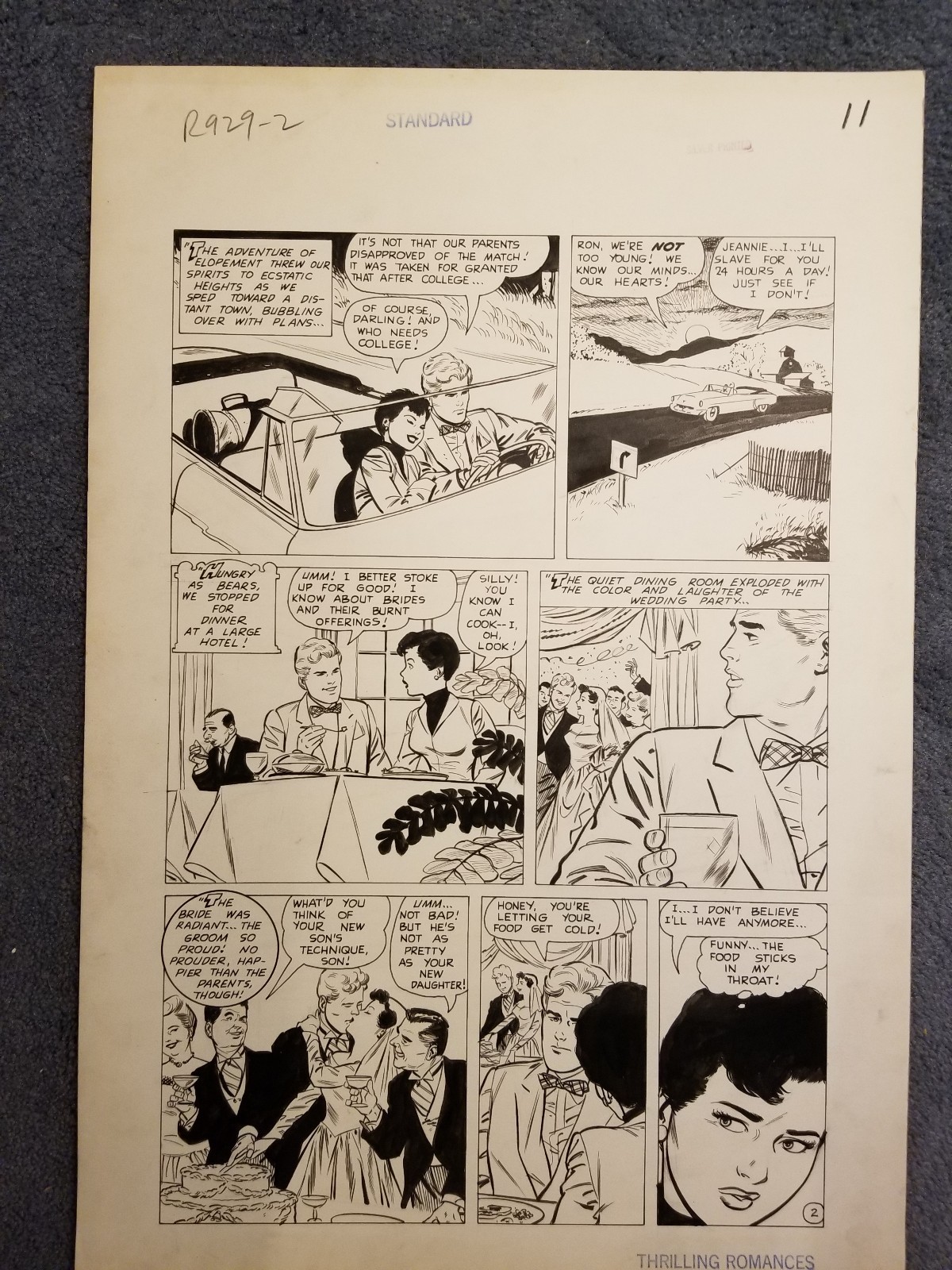 Thrilling Romances #25 Art Saaf 3-Page Complete Story! Standard Comics 1954