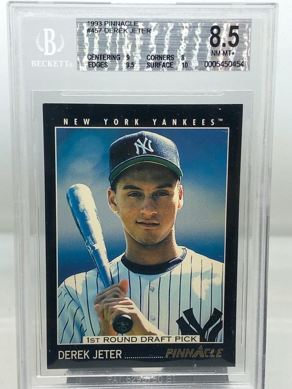 1993 デレク・ジータ　psa7 1993 Pinnacle Derek Jeter Rookie #457! BGS 8.5! 10 Sub Grade