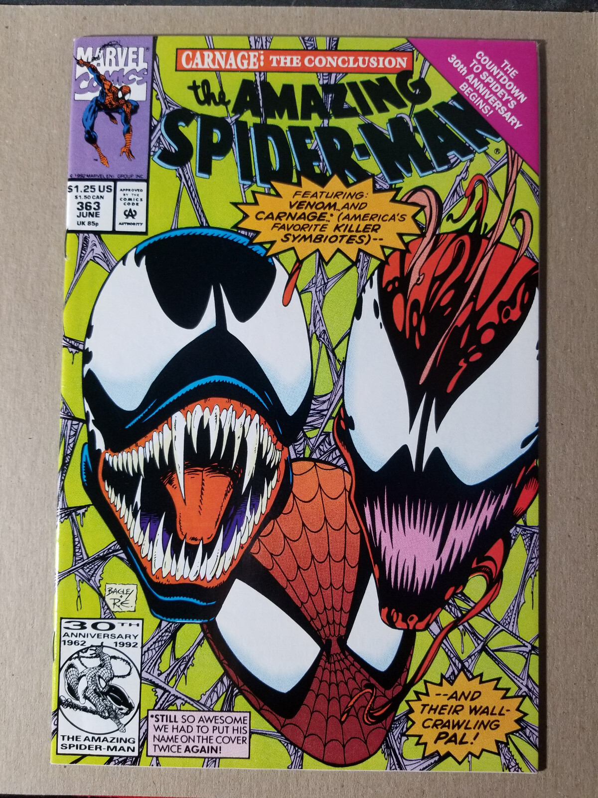 Amazing Spider-Man #363 w/ Venom & Carnage, 1992 Marvel