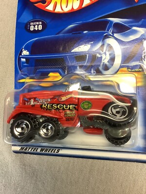Hot Wheels 2001 First Editions XS-IVE ''Rescue Field & Forest'' No 28/36 Red #1047