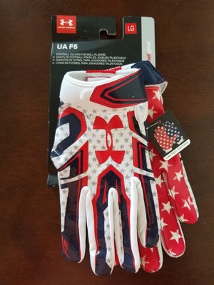 under armour american flag football gloves