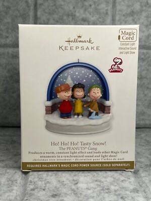 Hallmark Keepsake 2010 Ho! Ho! Ho! Tasty Snow The PEANUTS Gang - Magic Cord -NEW