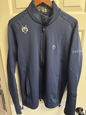 Greyson Golf Sequoia Full Zip Jacket, L, Maltese Blue, Oak Hill CC,  