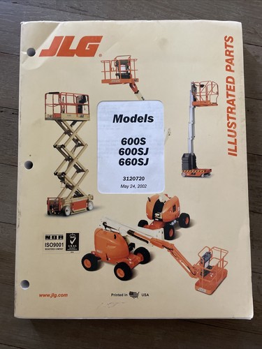 JLG 600S 600SJ 660SJ Telescopic Boom Lift Parts Catalog Manual Book Guide Shop