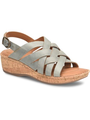 

Женские голубые кожаные сандалии на танкетке BORN Ulta Soft Cork Wrap Laila на танкетке, размер 7 м, Light blue, BR0021232