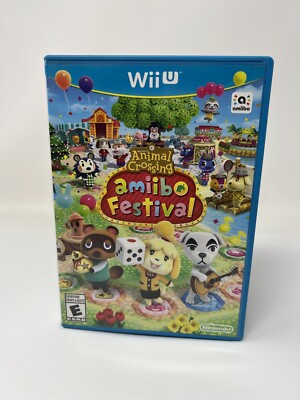 Animal Crossing Amiibo Festival Wii U Nintendo Game Clean Tested