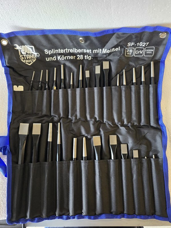 Splintertreiberset Mit MeiÃEl Und KÃ¶Rner 28 Tlg.