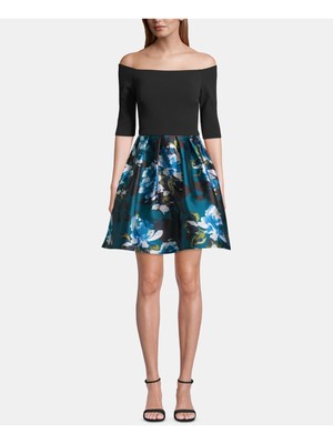 

Женское бирюзовое коктейльное платье с коротким рукавом 3/4 BETSY - ADAM, Teal