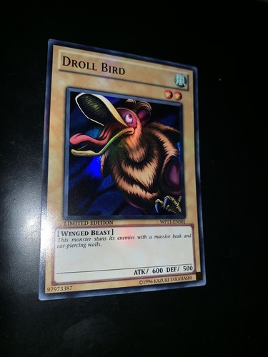 Droll Bird x1 SUPER RARE WP11 Slightly Played Yugioh Limited Edition