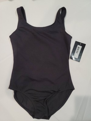BLOCH CL5405 SET OF 3 GIRLS  BLACK TANK LEOTARDS SIZE 8/10
