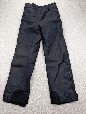 North Face Windy Pass Womens L Gray Full Leg Zip Pants Snow Ski