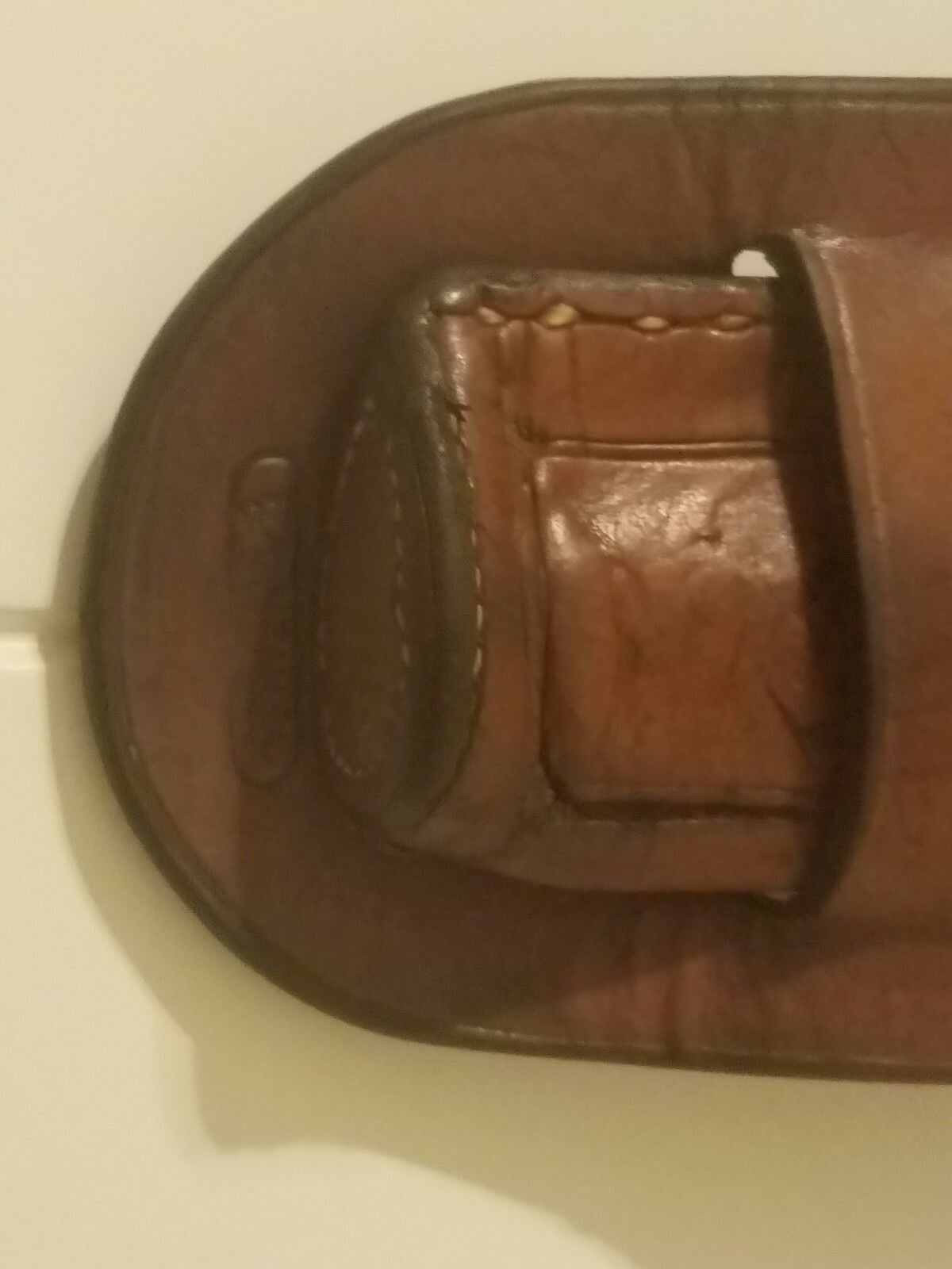 Original F.A. Meanea Cheyenne Wyo 1880s Colt SAA 7 1/2” Double Loop Holster