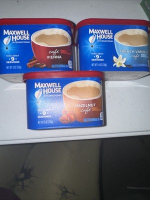 Maxwell House International Coffee French Vanilla, Cafe Vienna & Hazelnut  Cafe