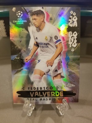 2020-21 Topps Chrome UEFA CL Federico Valverde Joga Bonito Refractor Real Madrid