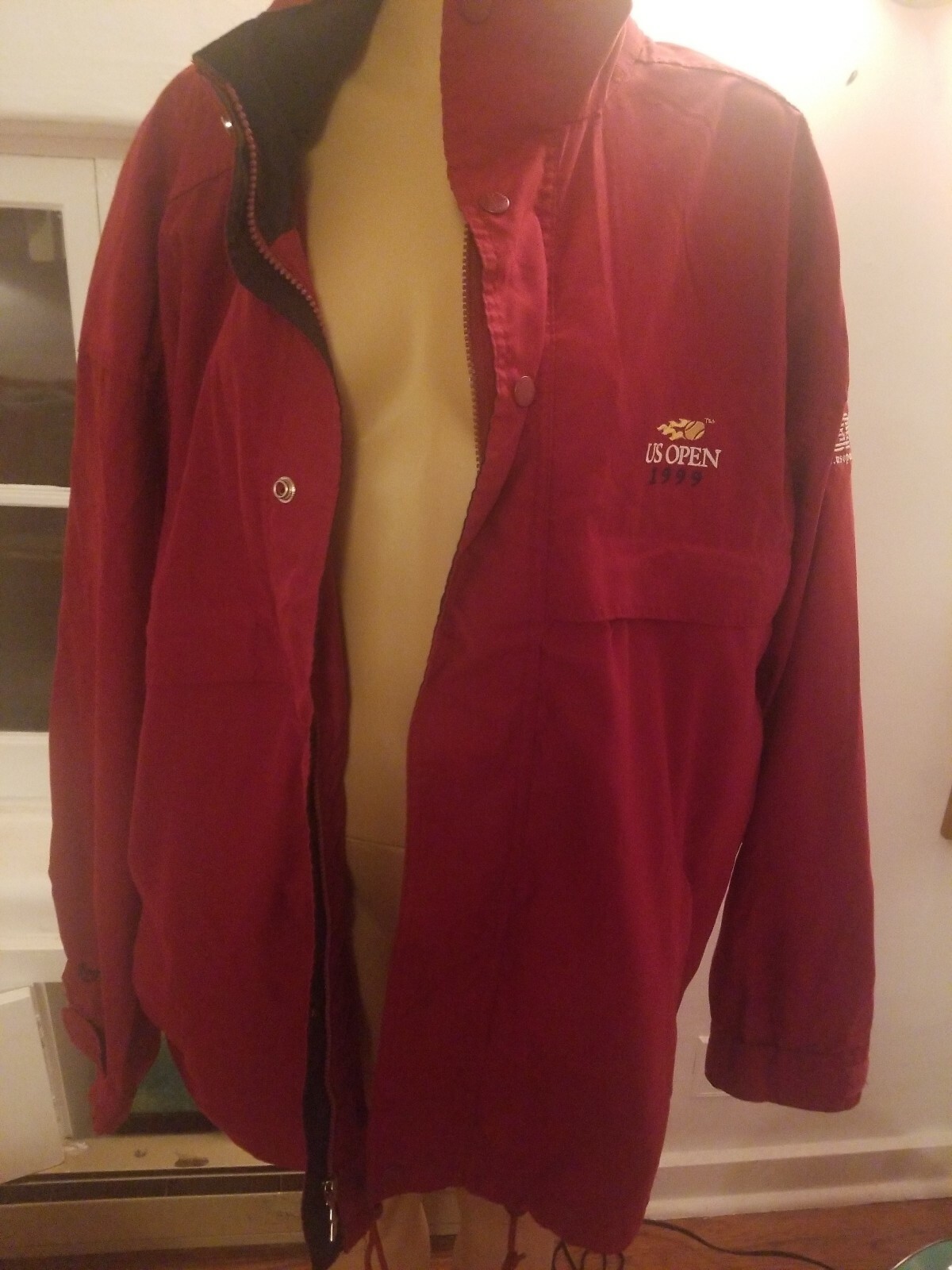 VTG Perfect Rare IBM Corporate US OPEN 1999 Jacket Potlight in collar rainhat XL