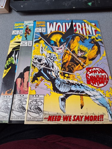 Marvel Comics Wolverine #58 and #59 and #60 VF/NM /1-221