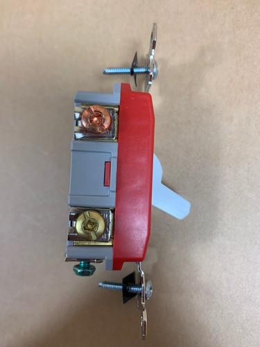 Pass Seymour P&S PS20AC3WSL 3 Way Lighted Switch - 20A Red White Hard Use