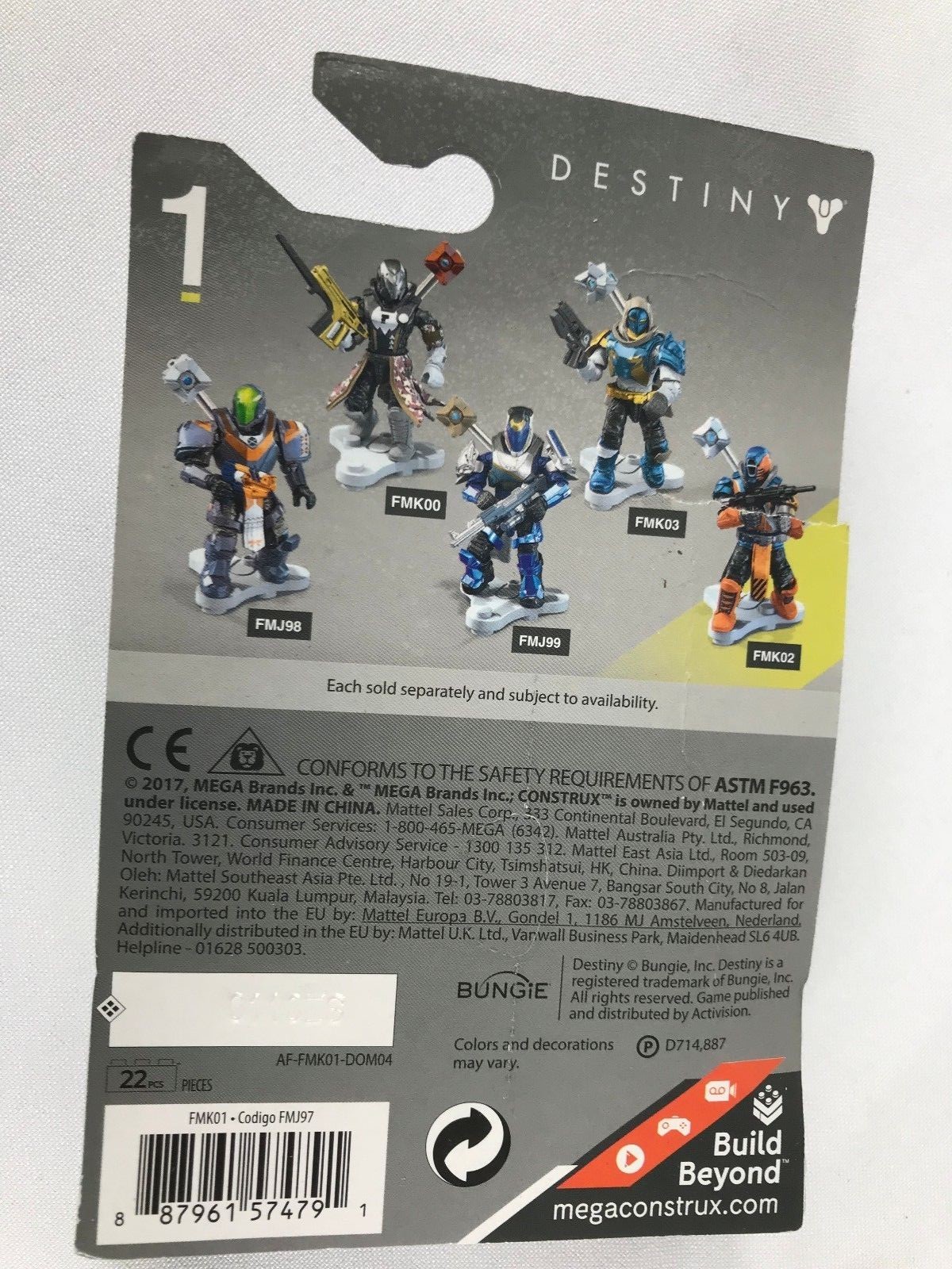 Mega Construx Destiny Lion's Vigil Hunter-Kallipolis  Hunter  *** LOT OF 2 ***