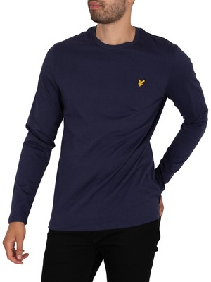 

Мужская футболка с длинными рукавами Lyle - Scott, синяя, Синий, TS512VOG-Z99