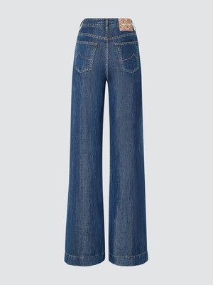 Pre-owned Jacob Cohen Woman Jeans Svasati Denim 17429 In Blue