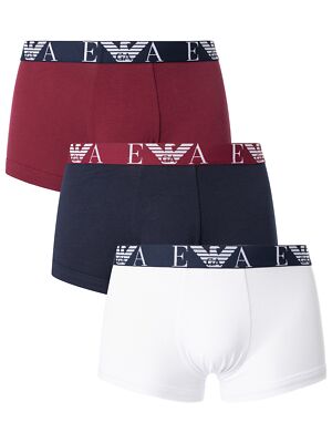 

Набор из трех мужских плавок Emporio Armani, разноцветный, Multicoloured, 111357-3F715-13911