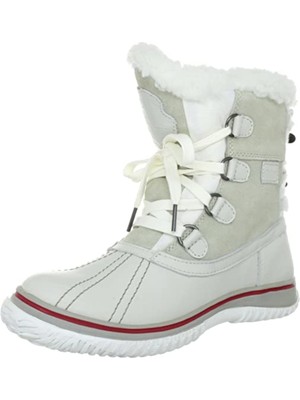 

Женские кожаные зимние сапоги PAJAR White Ice с подкладкой из смешанной техники с круглым носком, Белый, PS-ICELAND