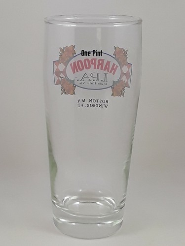 Harpoon I.P.A. Pint Beer Glass - Boston MA - Windsor VT - India Pale Ale - 16 oz