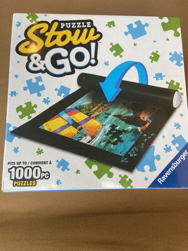 Ravensburger Puzzle Stow And Go Mat (1000pc Puzzle) Travel 46x26" mat New Sealed